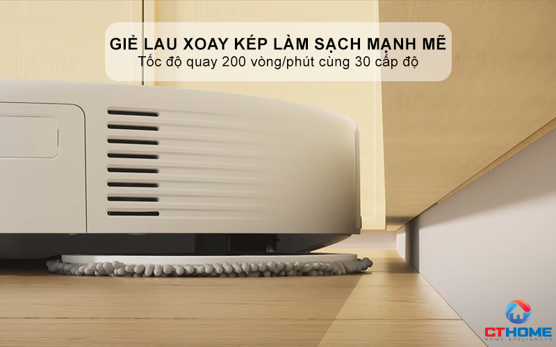Giẻ lau xoay kép làm sạch mạnh mẽ