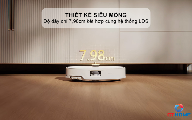 Thiết kế siêu mỏng với độ dày chỉ 7,98cm
