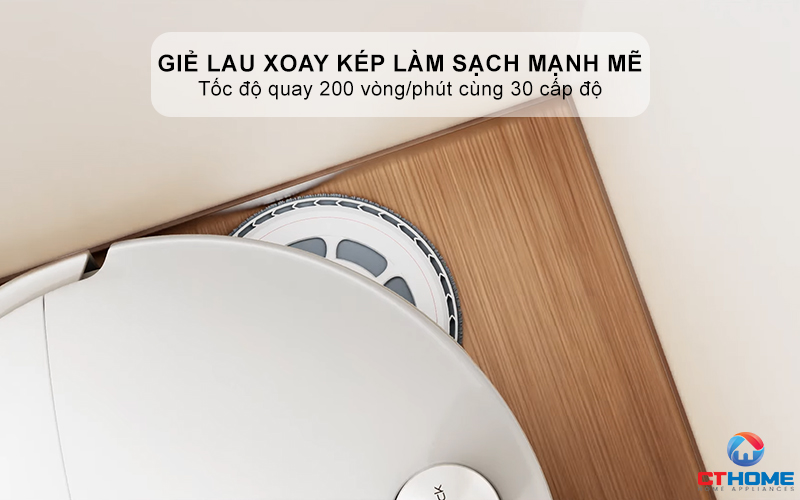 Giẻ lau xoay kép làm sạch mạnh mẽ
