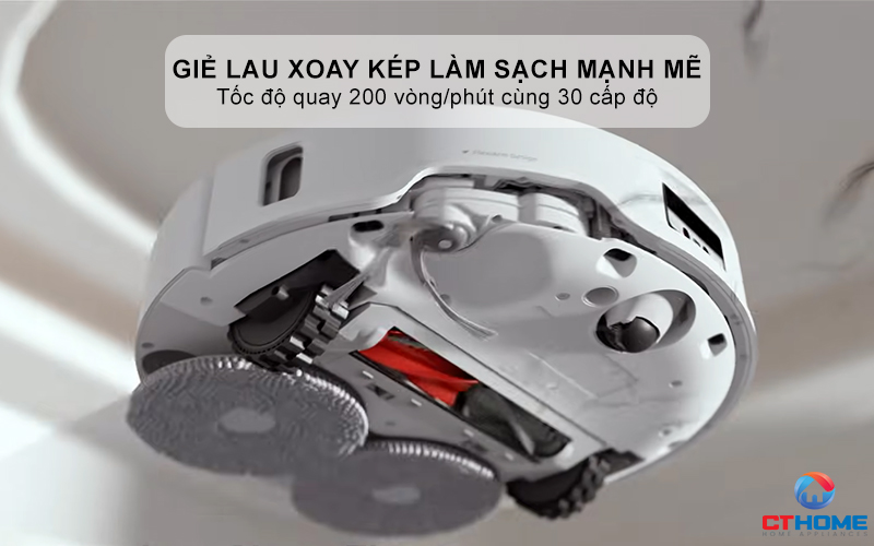 Giẻ lau xoay kép làm sạch mạnh mẽ