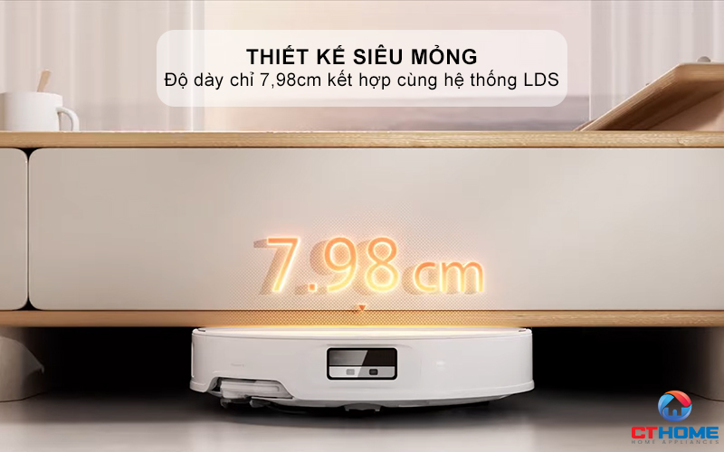 Thiết kế siêu mỏng với độ dày chỉ 7,98cm