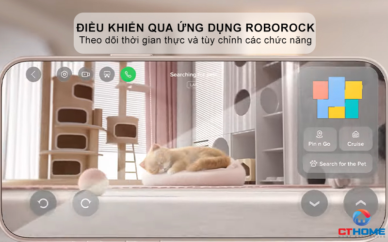 Điều khiển qua giọng nói và ứng dụng Roborock thông minh