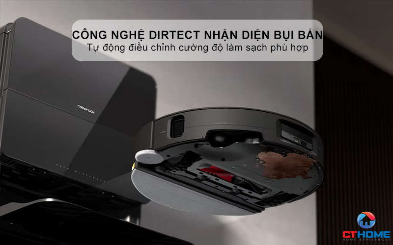Công nghệ DirTect nhận diện bụi bẩn để điều chỉnh mức độ làm sạch