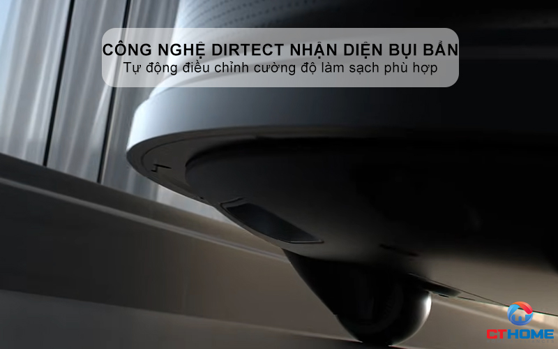 Công nghệ DirTect nhận diện bụi bẩn để điều chỉnh mức độ làm sạch
