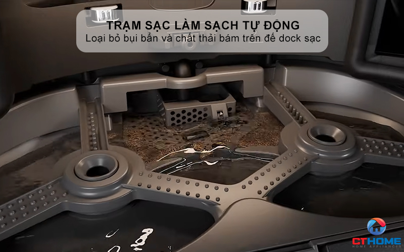 Trạm sạc làm sạch tự động