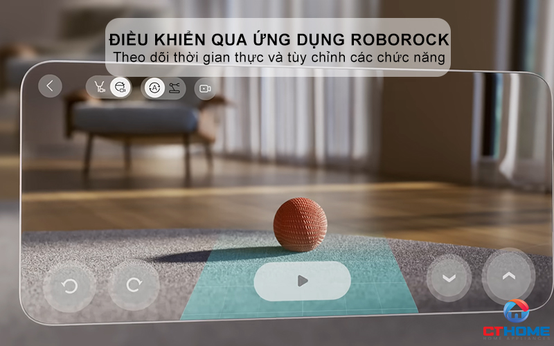 Điều khiển qua giọng nói và ứng dụng Roborock thông minh