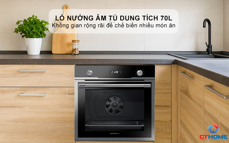 LÒ NƯỚNG ÂM TỦ  ROSIERES  RF697ZIN/E  70 LÍT MÀU ĐEN RF697ZINE 2