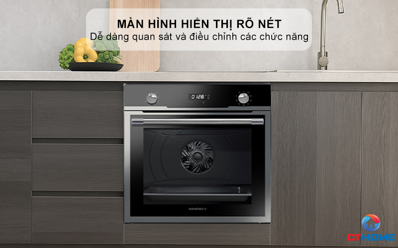 LÒ NƯỚNG ÂM TỦ  ROSIERES  RF697ZIN/E  70 LÍT MÀU ĐEN RF697ZINE 3