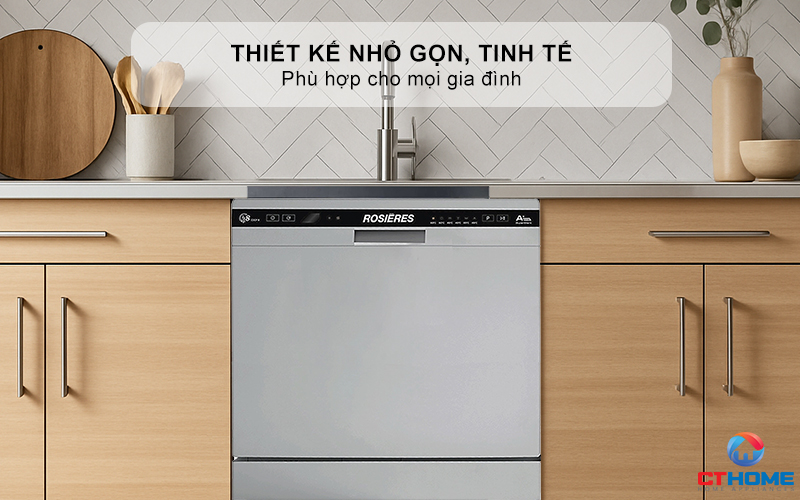 MÁY RỬA BÁT  MINI 8 BỘ  ROSIERES RDCP 8S-04 RDCP8S04 1