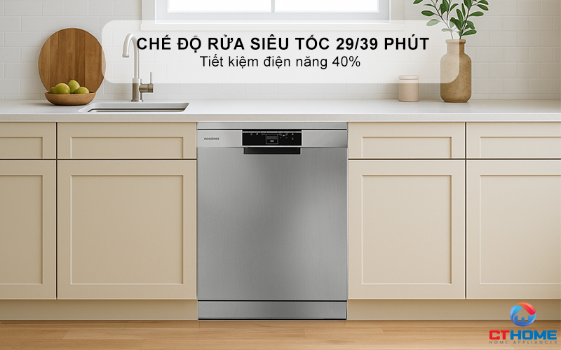 MÁY RỬA BÁT ĐỘC LẬP 13 BỘ  ROSIERES RF 3E7DX-04 RF3E7DX04 11