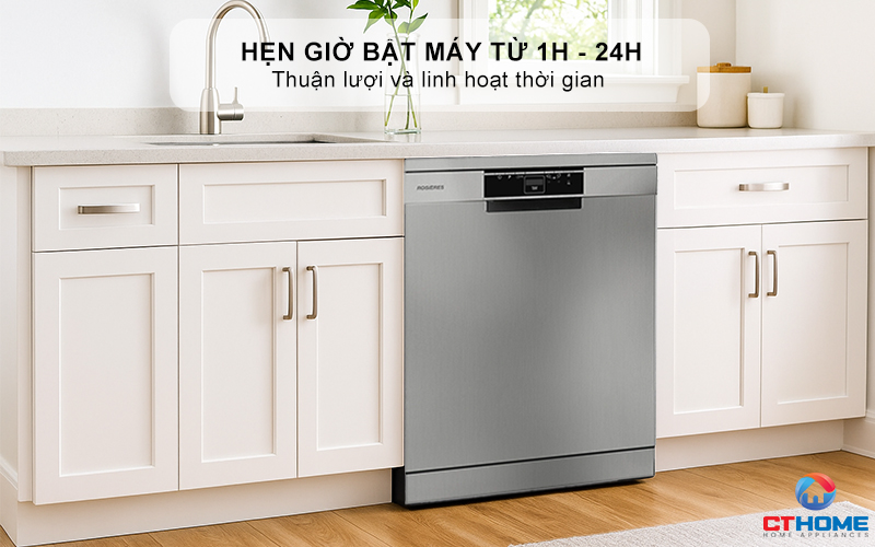 MÁY RỬA BÁT ĐỘC LẬP 13 BỘ  ROSIERES RF 3E7DX-04 RF3E7DX04 15