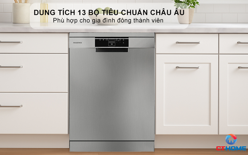 MÁY RỬA BÁT ĐỘC LẬP 13 BỘ  ROSIERES RF 3E7DX-04 RF3E7DX04 3