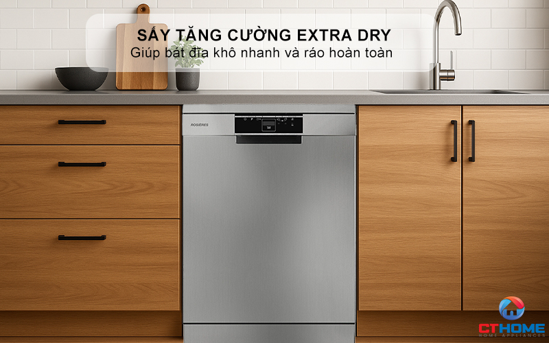 MÁY RỬA BÁT ĐỘC LẬP 13 BỘ  ROSIERES RF 3E7DX-04 RF3E7DX04 6