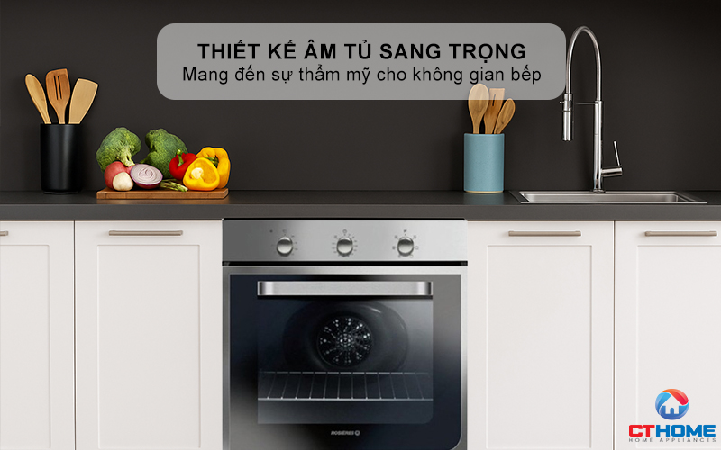LÒ NƯỚNG ÂM TỦ ROSIERES RFI4064MIN  69 LÍT MÀU INOX 1