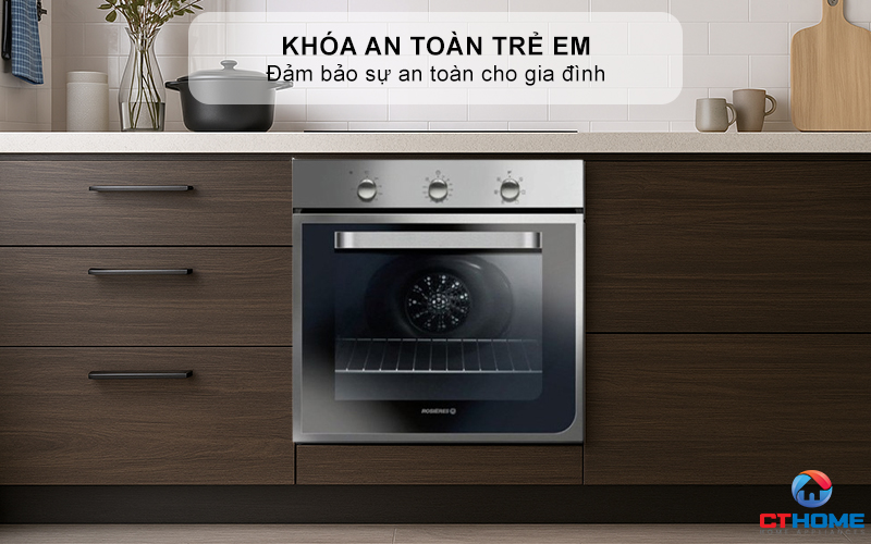 LÒ NƯỚNG ÂM TỦ ROSIERES RFI4064MIN  69 LÍT MÀU INOX 10