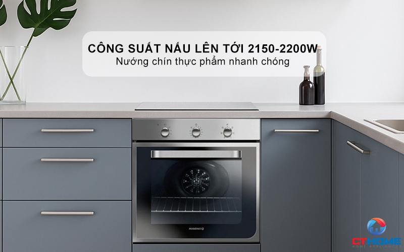 LÒ NƯỚNG ÂM TỦ ROSIERES RFI4064MIN  69 LÍT MÀU INOX 3