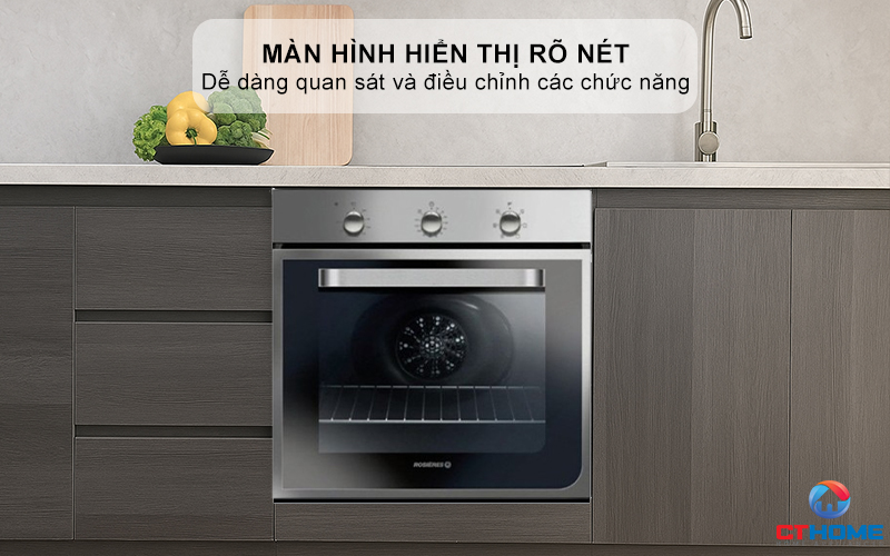LÒ NƯỚNG ÂM TỦ ROSIERES RFI4064MIN  69 LÍT MÀU INOX 4