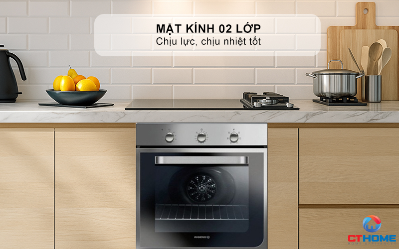 LÒ NƯỚNG ÂM TỦ ROSIERES RFI4064MIN  69 LÍT MÀU INOX 5