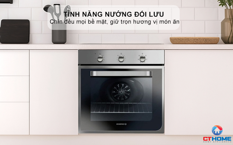 LÒ NƯỚNG ÂM TỦ ROSIERES RFI4064MIN  69 LÍT MÀU INOX 8