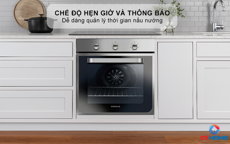 LÒ NƯỚNG ÂM TỦ ROSIERES RFI4064MIN  69 LÍT MÀU INOX 9