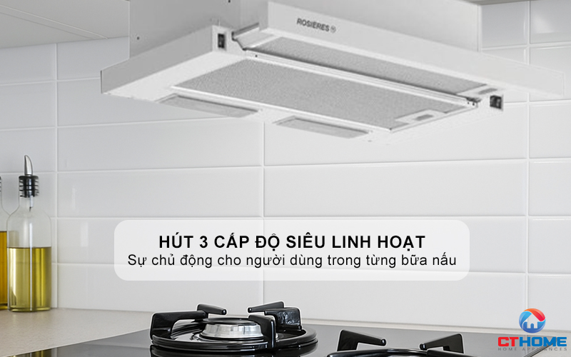 MÁY HÚT MÙI ÂM TỦ ROSIERES RHT6300LIN-60CM NGANG 60CM 4