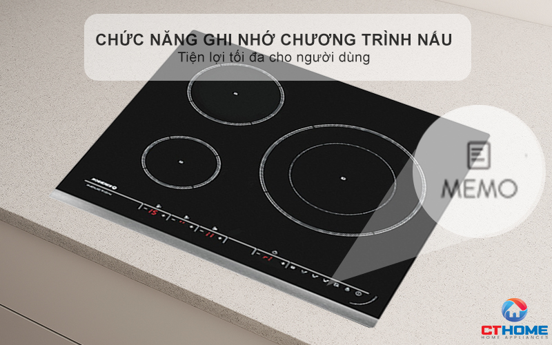 BẾP TỪ 3 VÙNG NẤU ROSIERES RPI342 7200W MÀU ĐEN 11