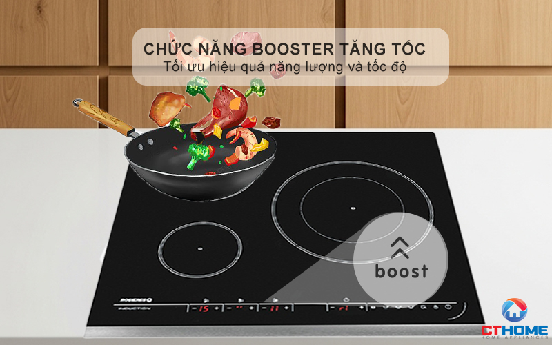 BẾP TỪ 3 VÙNG NẤU ROSIERES RPI342 7200W MÀU ĐEN 7