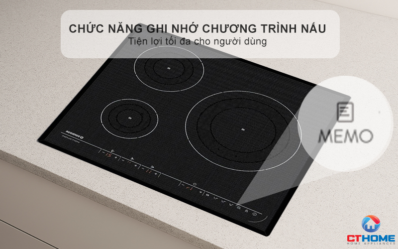 BẾP TỪ 3 VÙNG NẤU ROSIERES RPI342MM 7200W MÀU ĐEN 11