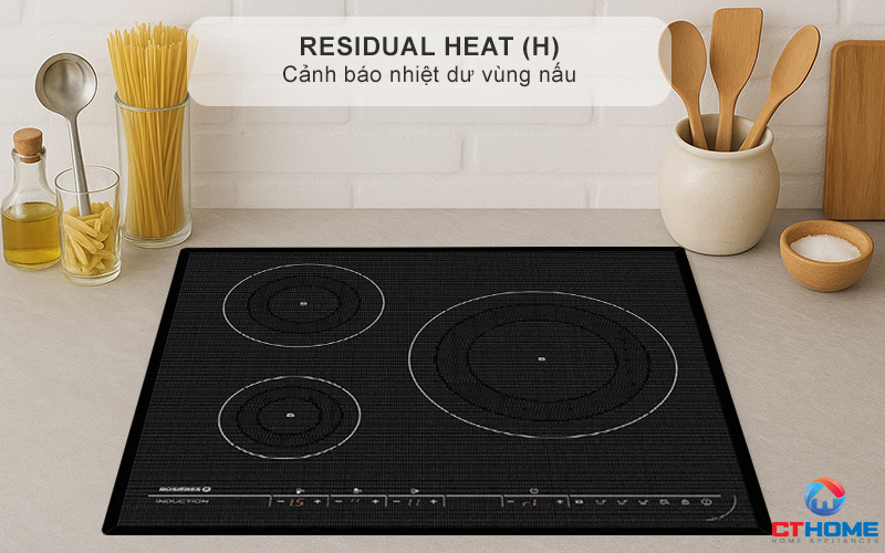 BẾP TỪ 3 VÙNG NẤU ROSIERES RPI342MM 7200W MÀU ĐEN 6