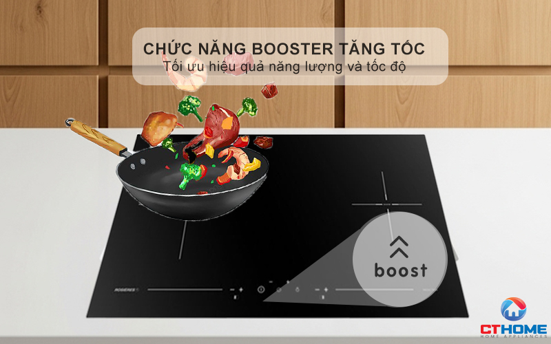 BẾP TỪ 2 VÙNG NẤU ÂM BÀN ROSIERES RPI7220/1 3600W MÀU ĐEN RPI72201 7