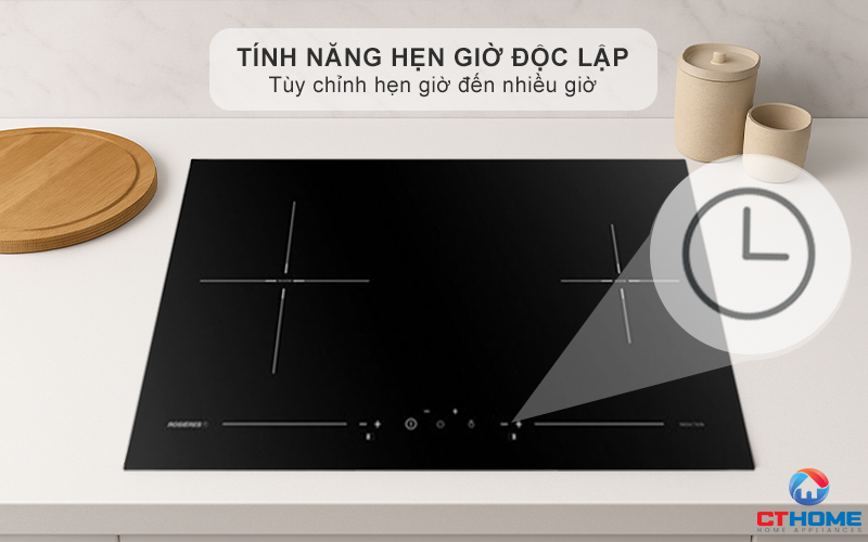BẾP TỪ 2 VÙNG NẤU ÂM BÀN ROSIERES RPI7220/1 3600W MÀU ĐEN RPI72201 8