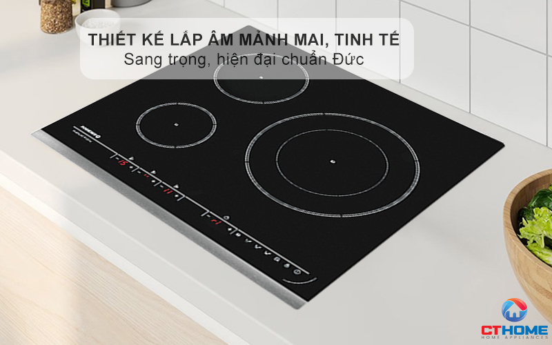 BẾP TỪ 3 VÙNG NẤU ROSIERES RPIF342 7200W MÀU ĐEN 1