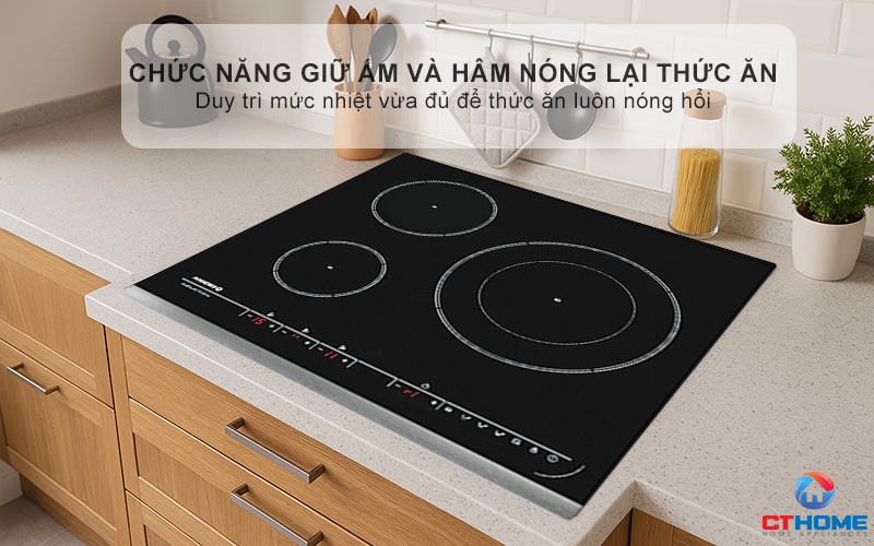 BẾP TỪ 3 VÙNG NẤU ROSIERES RPIF342 7200W MÀU ĐEN 9