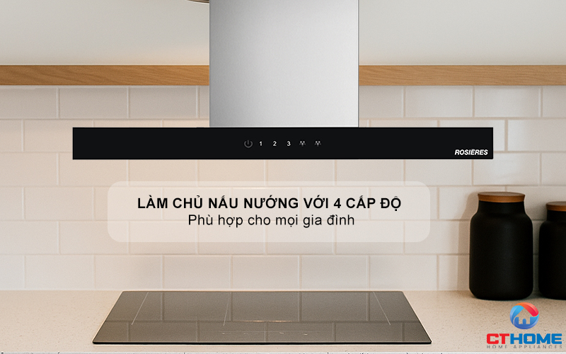 MÁY HÚT MÙI ỐNG KHÓI ROSIERES RTS7CGXE 70CM  4