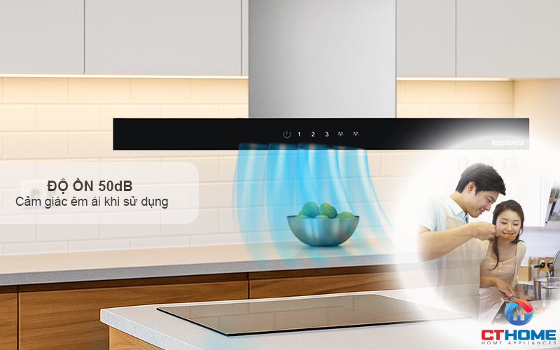 MÁY HÚT MÙI ỐNG KHÓI ROSIERES RTS7CGXE 70CM  6