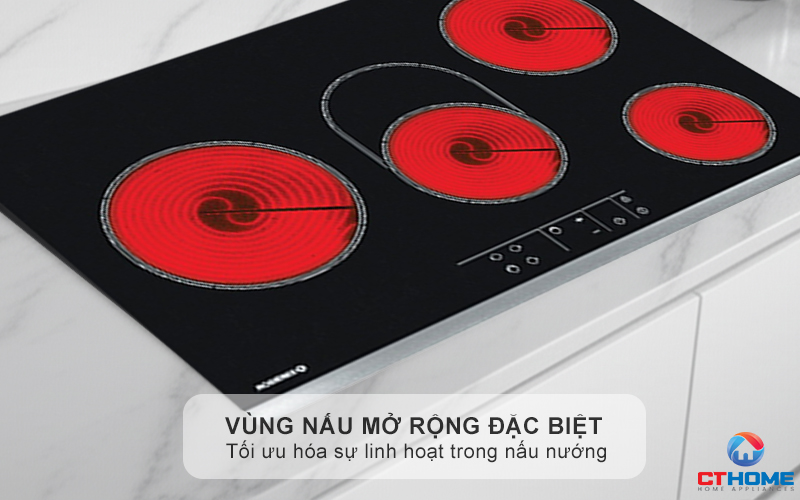 BẾP HỒNG NGOẠI 4 VÙNG NẤU ROSIERES RVEF74IN 8600W MÀU ĐEN 4