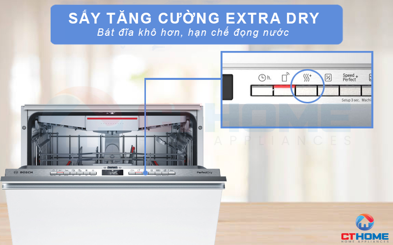 ính năng sấy tăng cường Extra Dry hỗ trợ sấy khô hiệu quả 