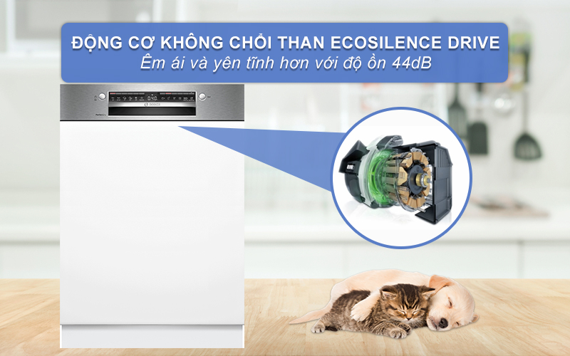 Sử dụng động cơ Ecosilence, hoạt động mạnh mẽ với độ ồn chỉ dưới 44bB