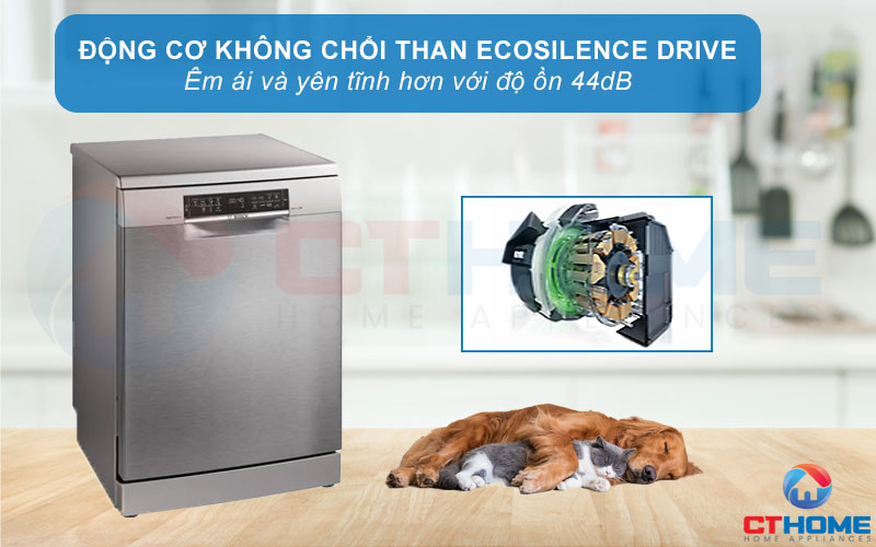 Động cơ EcoSilence Drive vận hành mạnh mẽ và êm ái 42db