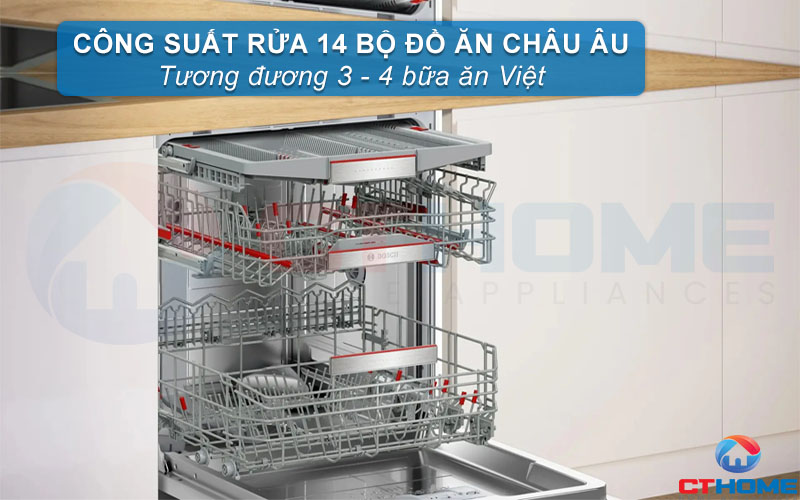 Công suất rửa 14 bộ đồ ăn châu  u