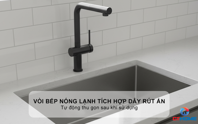 VÒI RỬA BÁT DÂY RÚT KONOX STREAM SMART GUN METAL  STREAMSMARTGUNMETAL 3