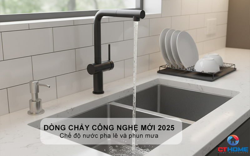 VÒI RỬA BÁT DÂY RÚT KONOX STREAM SMART GUN METAL  STREAMSMARTGUNMETAL 4