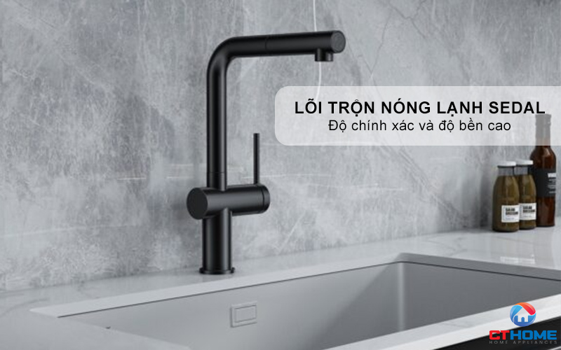 VÒI RỬA BÁT DÂY RÚT KONOX STREAM SMART GUN METAL  STREAMSMARTGUNMETAL 8