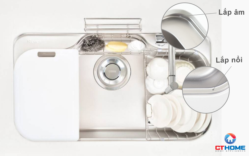 CHẬU RỬA CHÉN BÁT KONOX TARI 9051SM FULL TARI9051SMFULL 1