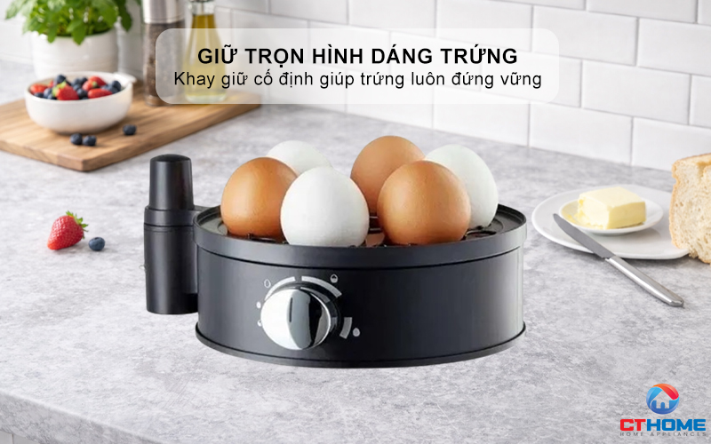 Giữ trọn hình dáng trứng, không lo nứt vỡ