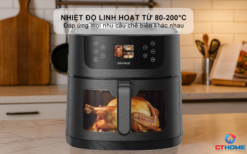 Điều chỉnh nhiệt độ linh hoạt từ 80-200°C