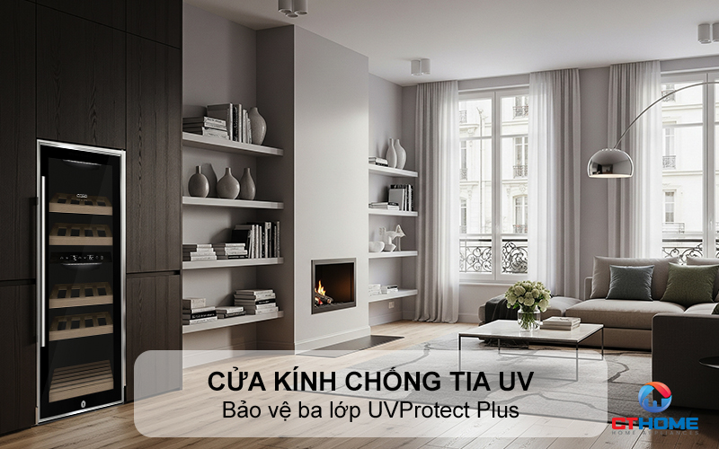 Bảo vệ ba lớp với cửa kính chống tia UV