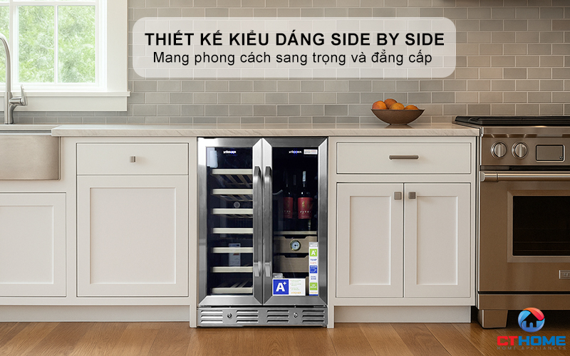 Thiết kế với kiểu dáng Side by side sang trọng