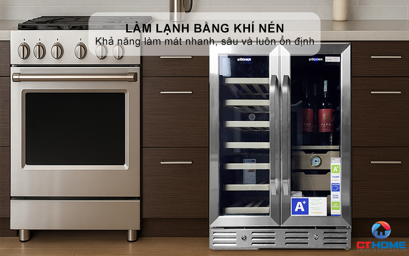 Công nghệ làm lạnh bằng khí nén kết hợp điện, không rung