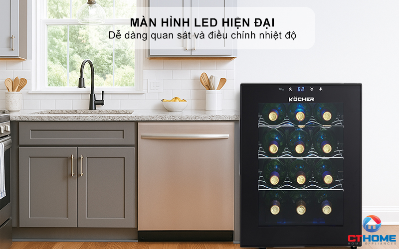 Màn hình LED hiện đại, dễ dàng thao tác